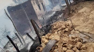 रजयछापमा २२ घरगोठ खरानीे