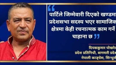 पार्टिले योगदान, लगनशीलता र क्षमताको आधारमा टिकट बितरण गर्नुपर्छ: पोखरेल
