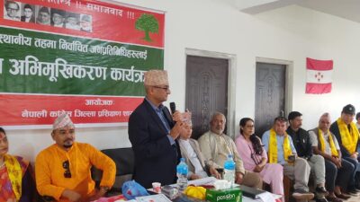 आगामी निर्वाचनमा गठवन्धनका उम्मेदवार जिताउन लेखकको आग्रह