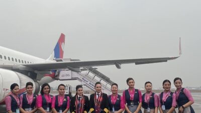 महिलाले सम्पन्न गरे ऐतिहासिक अन्तराष्ट्रिय उडान