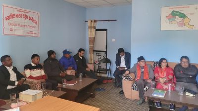 जिल्ला अदालतकाे न्यायीक बाह्य पहुँच कार्यक्रम दाेरम्बा शैलुङ्मा